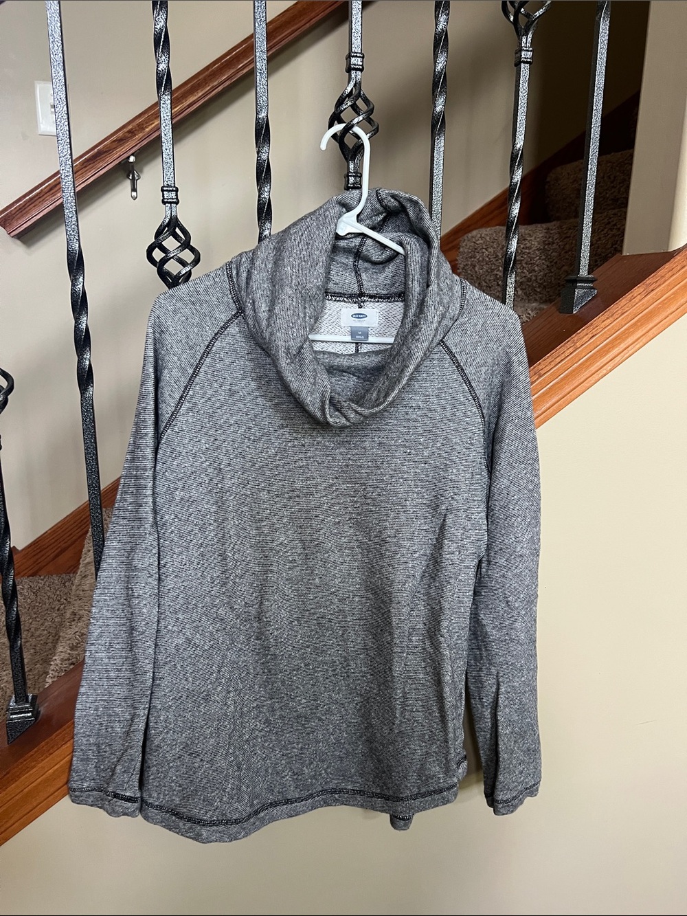 Old Navy Gray Cowl Neck Pullover Sweater